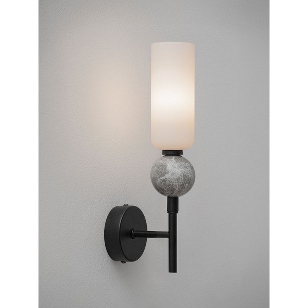 Aplică de perete negru-mat din piatră Filomena – Nova Luce-image-2