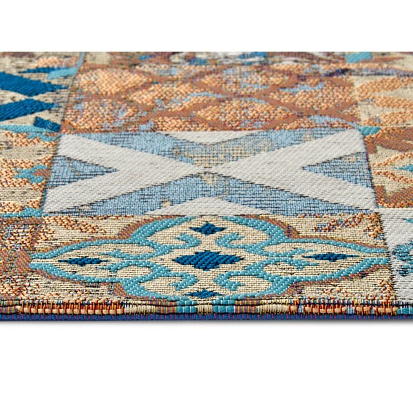 Covor albastru de tip traversă 75x150 cm Cappuccino Mosaik – Hanse Home-image-2