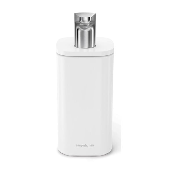 Dozator de săpun lichid alb din oțel 295 ml Pulse – simplehuman-image-2