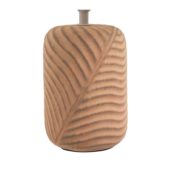 Veioză cărămizie/crem cu abajur textil (înălțime 39 cm) – Casa Selección-image-2