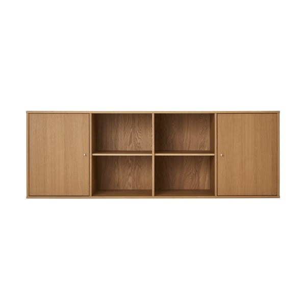 Comodă în culoare naturală joasă cu aspect de lemn de stejar suspendată 176x61 cm Mistral – Hammel Furniture