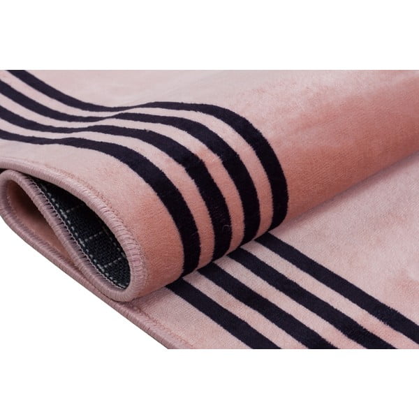 Covor tip traversă  roz lavabil 300x100 cm - Vitaus-image-3