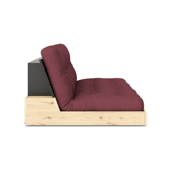 Canapea burgundy extensibilă 196 cm Base – Karup Design-image-3