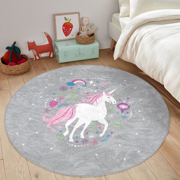 Covor pentru copii gri ø 120 cm Comfort – Mila Home-image-4