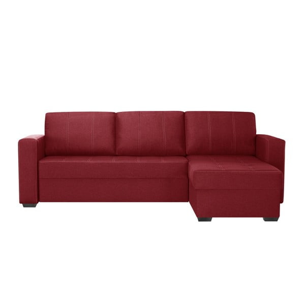 Canapea cu șezlong partea dreaptă Interieur De Famille Paris Succes, roșu
