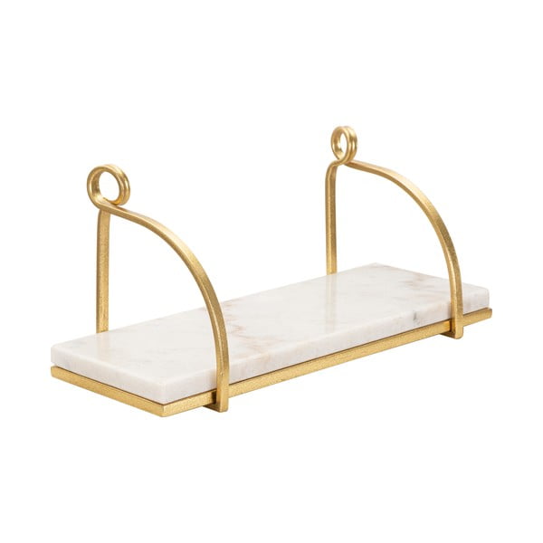 Raft alb/auriu din marmură 40 cm Marble – Mauro Ferretti-image-2