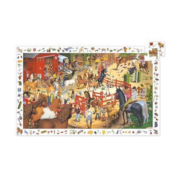 Puzzle pentru copii Djeco Observation Horse-image-3