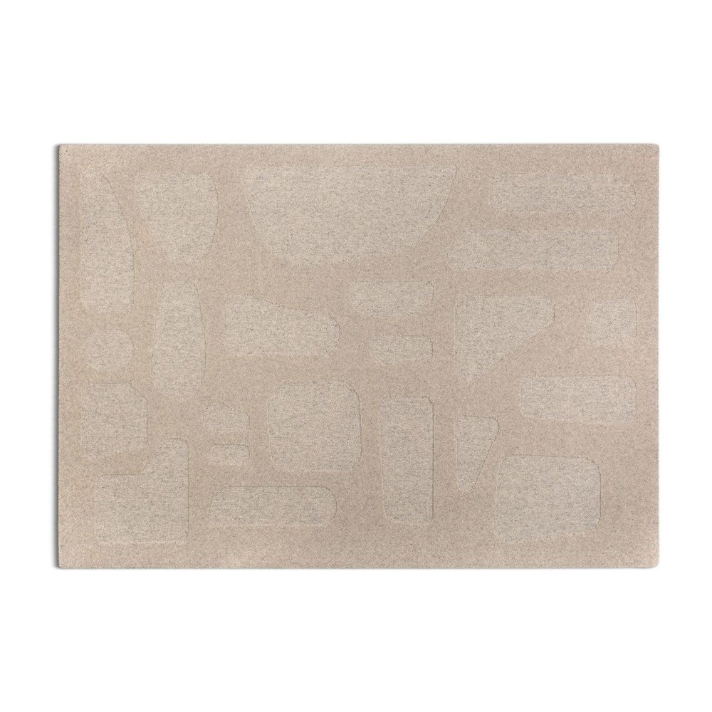 Covor taupe din lână 160x230 cm Archipelagio – Micadoni