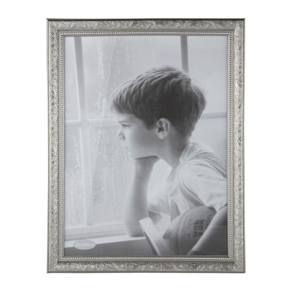 Ramă foto KJ Collection Vintage, 40 x 30 cm, argintiu 