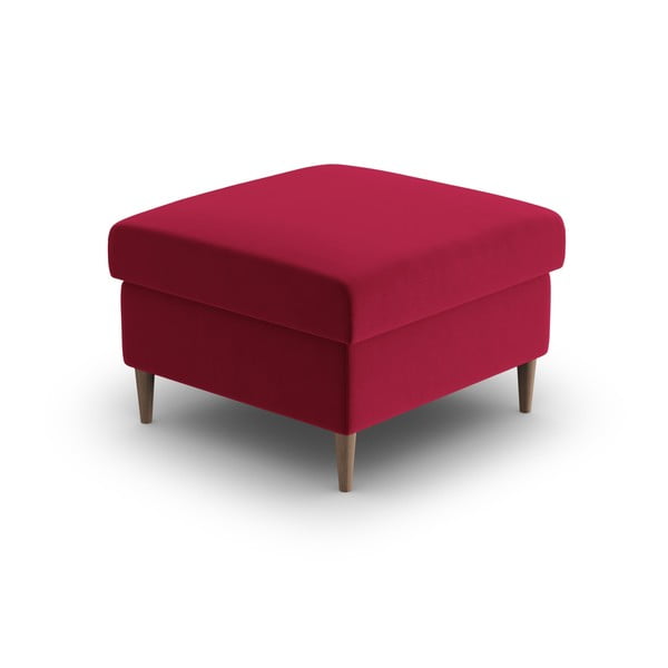 Taburet roșu cu tapițerie din catifea Kyoto – Cosmopolitan Design-image-2