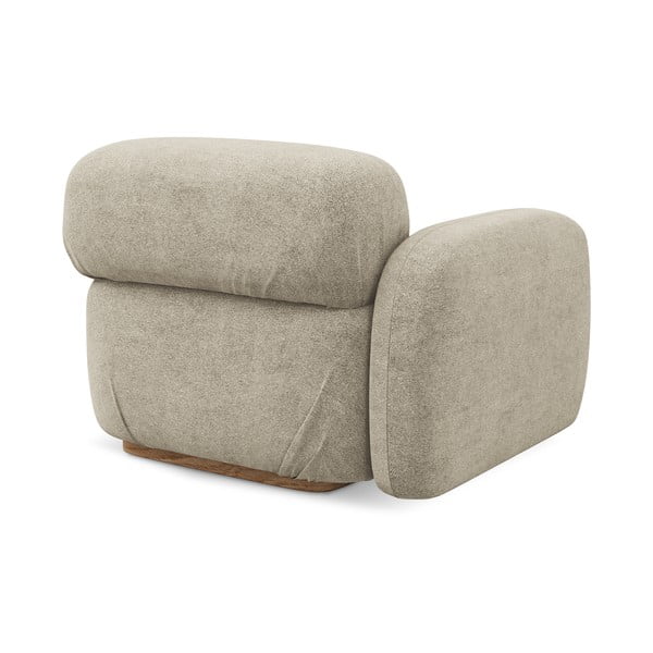 Modul pentru canapea modulară bej cu tapițerie din țesătură bouclé (cu colț pe partea stângă) Ailani – Makamii-image-3