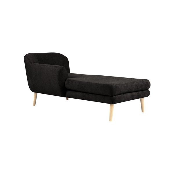  Șezlong Mazzini Sofas Sardaigne, negru-image-2