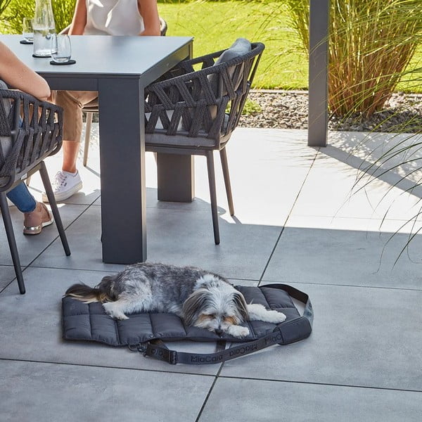 Pat de călătorie gri închis pentru câini 70x100 cm Strada Asphalt M – MiaCara-image-2