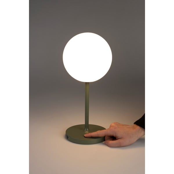 Veioză verde cu intensitate reglabilă (înălțime 33 cm) Hub – White Label-image-2