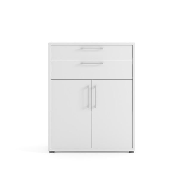 Componentă pentru un sistem modular de rafturi albă 84x105 cm Prima – Tvilum-image-3