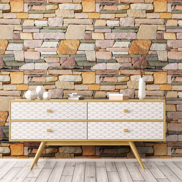 Autocolant pentru perete Ambiance Wall Materials Stones from The Esterel, 40 x 40 cm-image-3