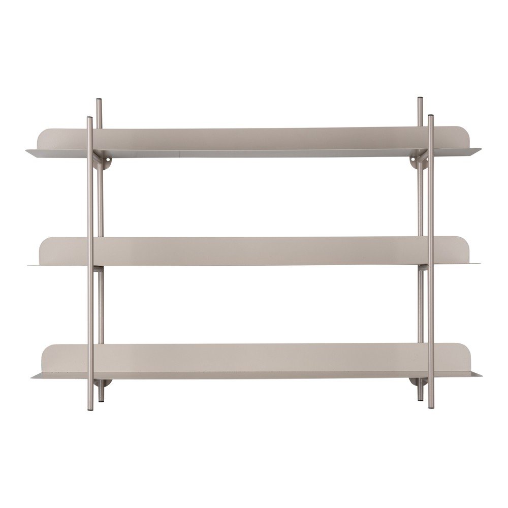 Raft gri etajat din metal 60 cm Riqueza Tres – PT LIVING