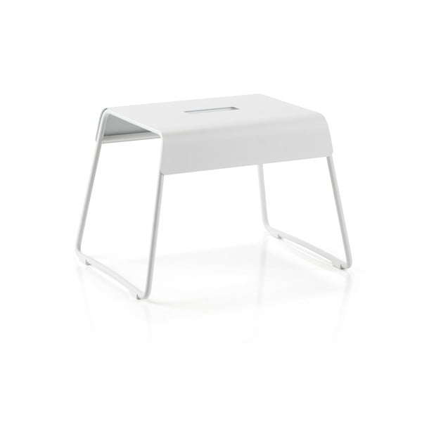 Scăunel din inox Zone A-Stool, gri deschis