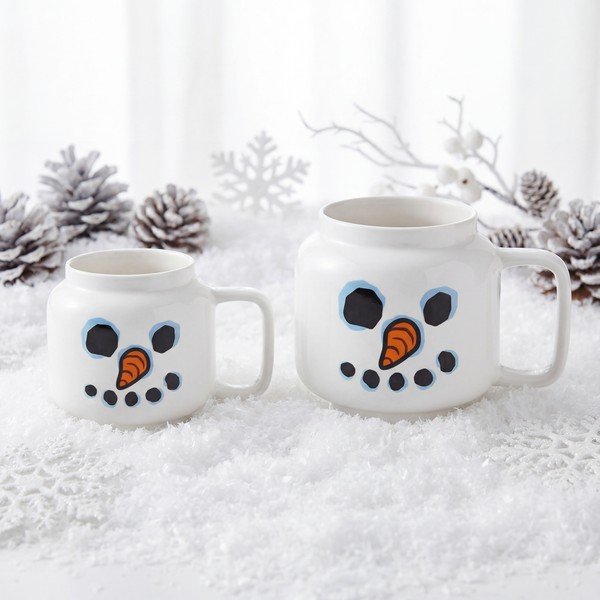 Cană pentru copii albă pentru latte din ceramică 255 ml Snowman – LEGO®-image-3