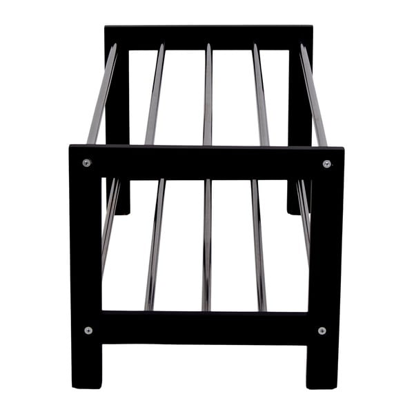 Suport de pantofi negru din lemn de plop Padova - House Nordic-image-4