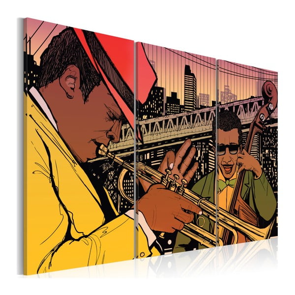 Tablou pe pânză Bimago NYC Jazz, 120 x 80 cm