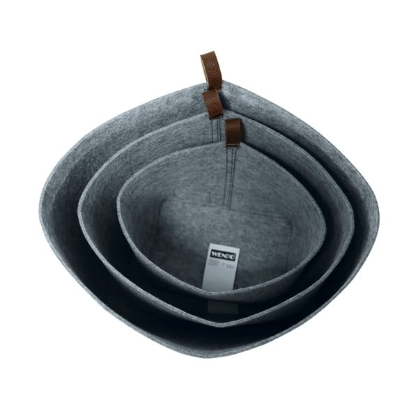 Organizator textil Wenko Felt, 30 x 18 cm, gri-image-4