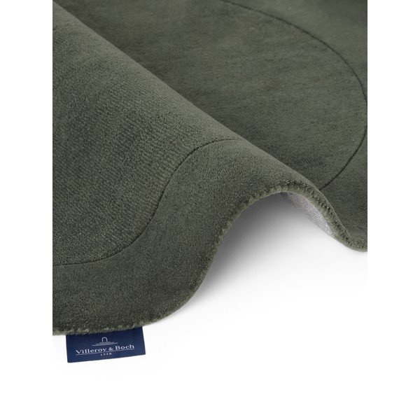 Covor verde închis țesut manual rotund din amestesc de lână ø 150 cm Kivi – Villeroy&Boch-image-4