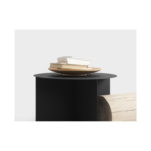 Masă de cafea Custom Form Oli, ⌀ 70 cm, negru-image-3