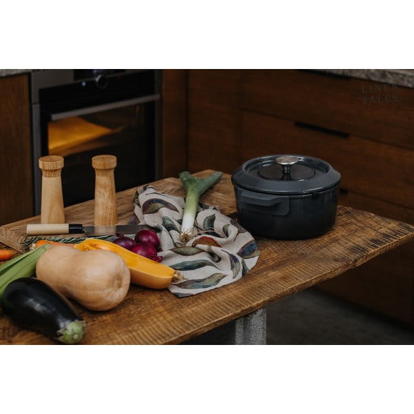 Prosop de vase din in 65x65 cm Golden Fall – Linen Tales-image-3