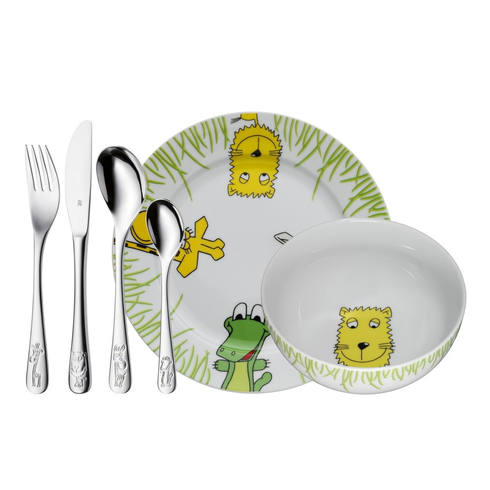 Set masă din 6 piese pentru copii WMF Cromargan® Safari