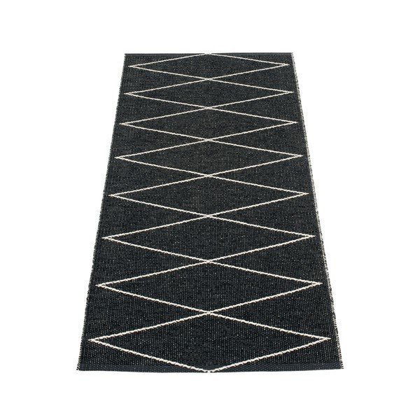 Covor tip traversă pentru interior și exterior negru 70x160 cm Max Black – Pappelina