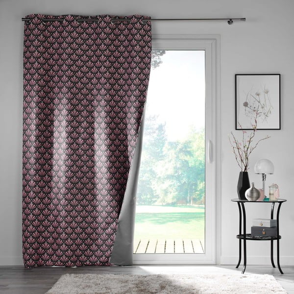 Draperie roz/gri blackout din microfibră 135x260 cm Surya – douceur d'intérieur-image-2