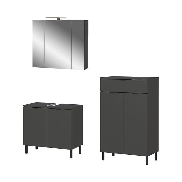 Set mobilă de baie gri antracit Arcena – Germania