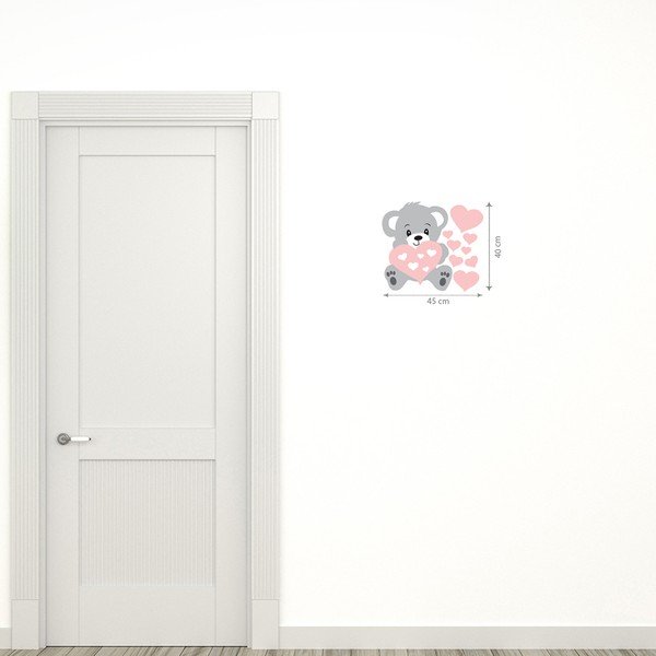 Autocolant de perete Ambiance Teddy Rose-image-1