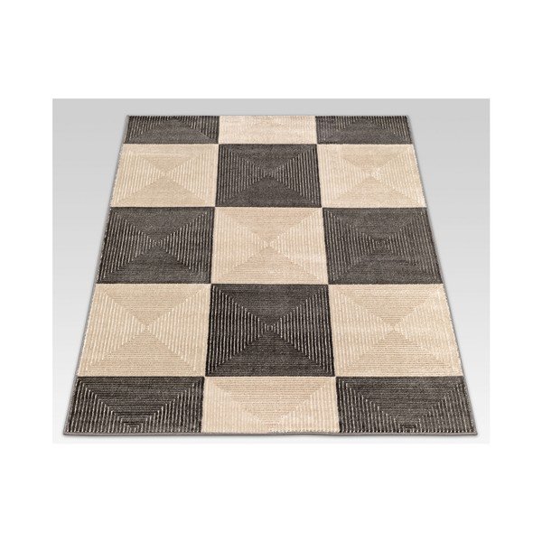 Covor Webtappeti Reflex Brown Chess, 140 x 200 cm-image-1