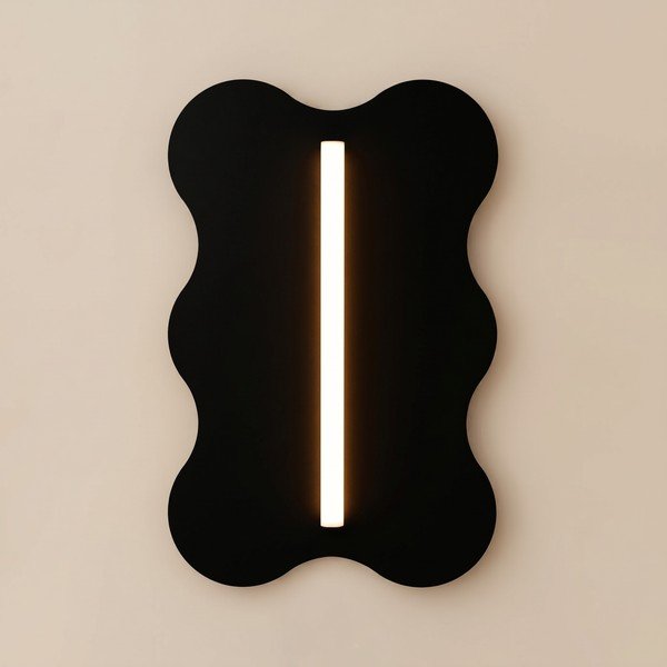 Aplică de perete neagră din metal KLOVER – Thoro-image-2