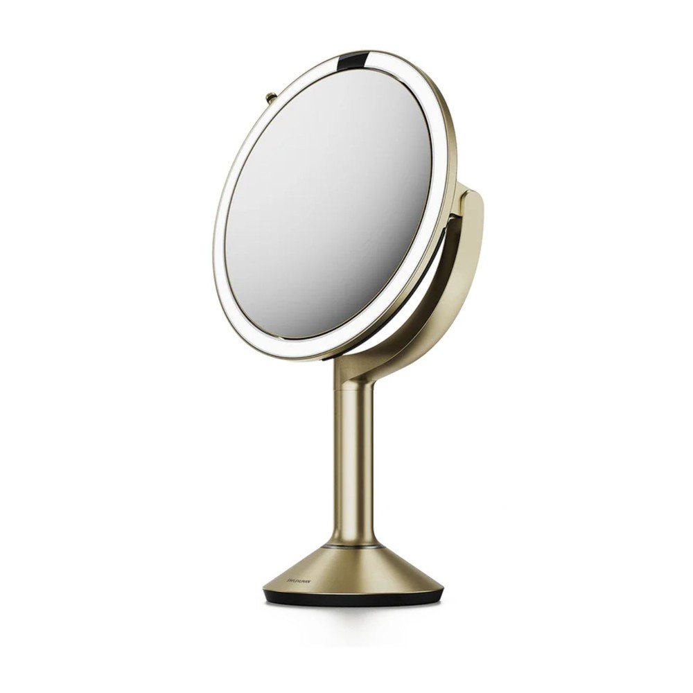 Oglindă cosmetică (mărire 5x/mărire 10x) cu led/de mărire ø 20 cm Trio – simplehuman