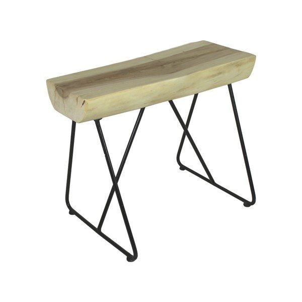 Taburet din lemn de mungur HSM Collection Kruk