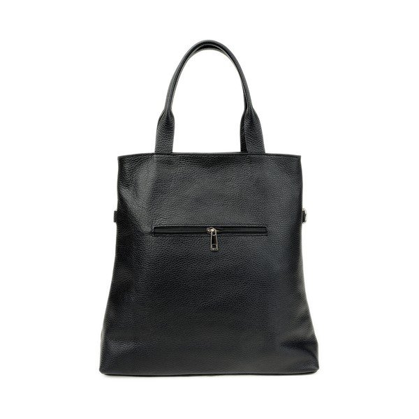 Geantă de mână tote din piele Roberta M, negru-image-1