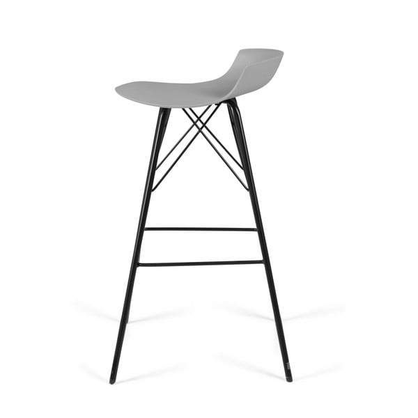 Set de scaune de bar gri 2 buc. (înălțime șezut 71 cm) Tori – Tenzo-image-3