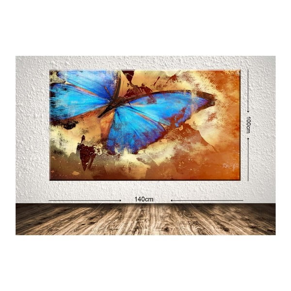 Tablou Blue Butterfly, 100 x 140 cm