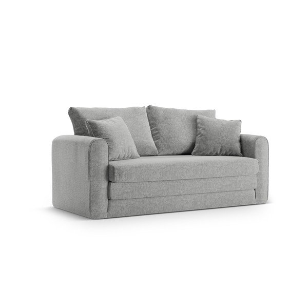 Canapea gri deschis extensibilă 158 cm Lido – Micadoni 