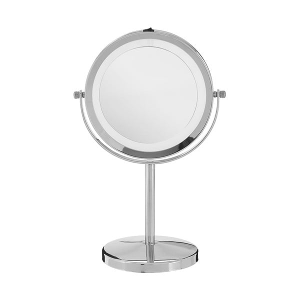 Oglindă cosmetică LED Premier Housewares, 17 x 33 cm, argintiu