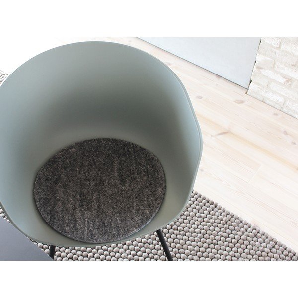 Pernă scaun lână Wooldot Felt Chair Pad, ⌀ 40 cm, antracit-image-2