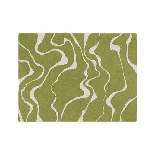 Pătură verde/crem 150x200 cm Felu – noo.ma