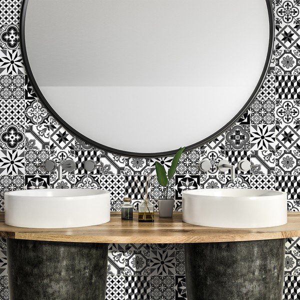 Set de 24 autocolante de perete Ambiance Chikito, 10 x 10 cm-image-3