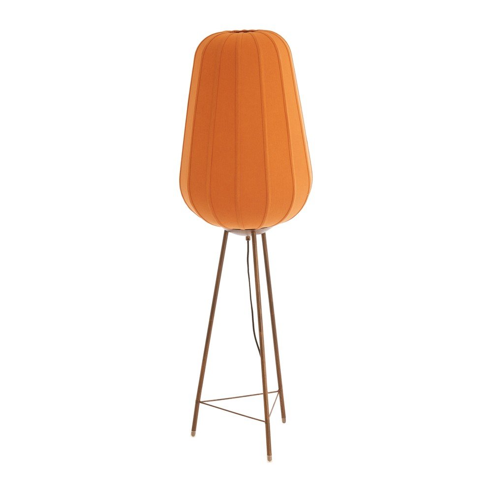 Lampadar teracotă cu abajur textil (înălțime 133 cm) Bibury – Light &amp; Living