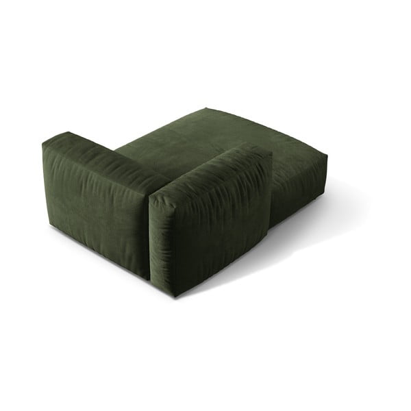 Modul pentru canapea modulară verde cu tapițerie din catifea (cu colț pe partea stângă) Martina – Micadoni -image-2
