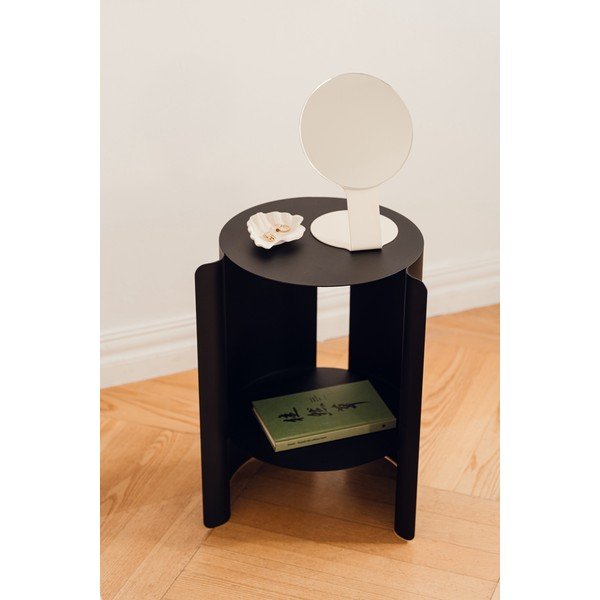 Măsuță auxiliară rotundă din metal ø 32 cm Wa – noo.ma-image-1
