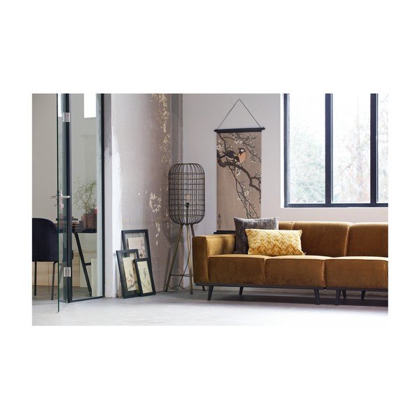 Pernă din bumbac BePureHome, 40 x 60 cm, galben muștar-image-3